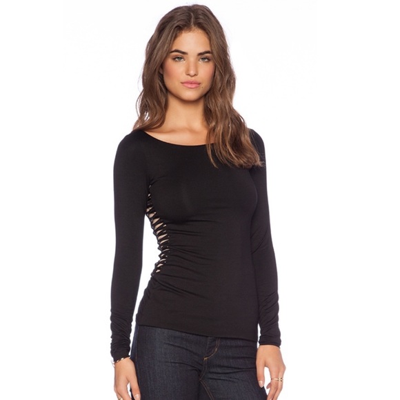 Bailey 44 Tops - NWT Bailey 44 Tango black stretch top, large